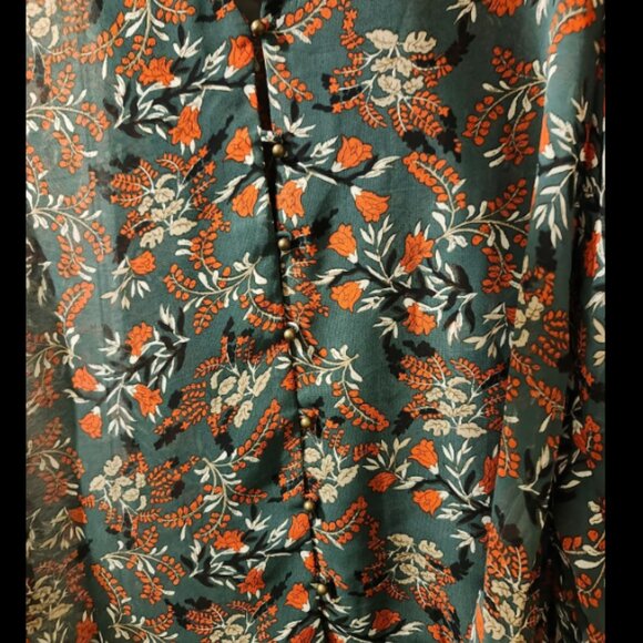 Womens Sz L Hayden Los Angeles Sheer Blouse - Picture 4 of 7